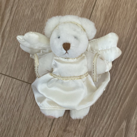 5” Miniature Ganz Celeste White Angel Bear - Picture 3 of 3